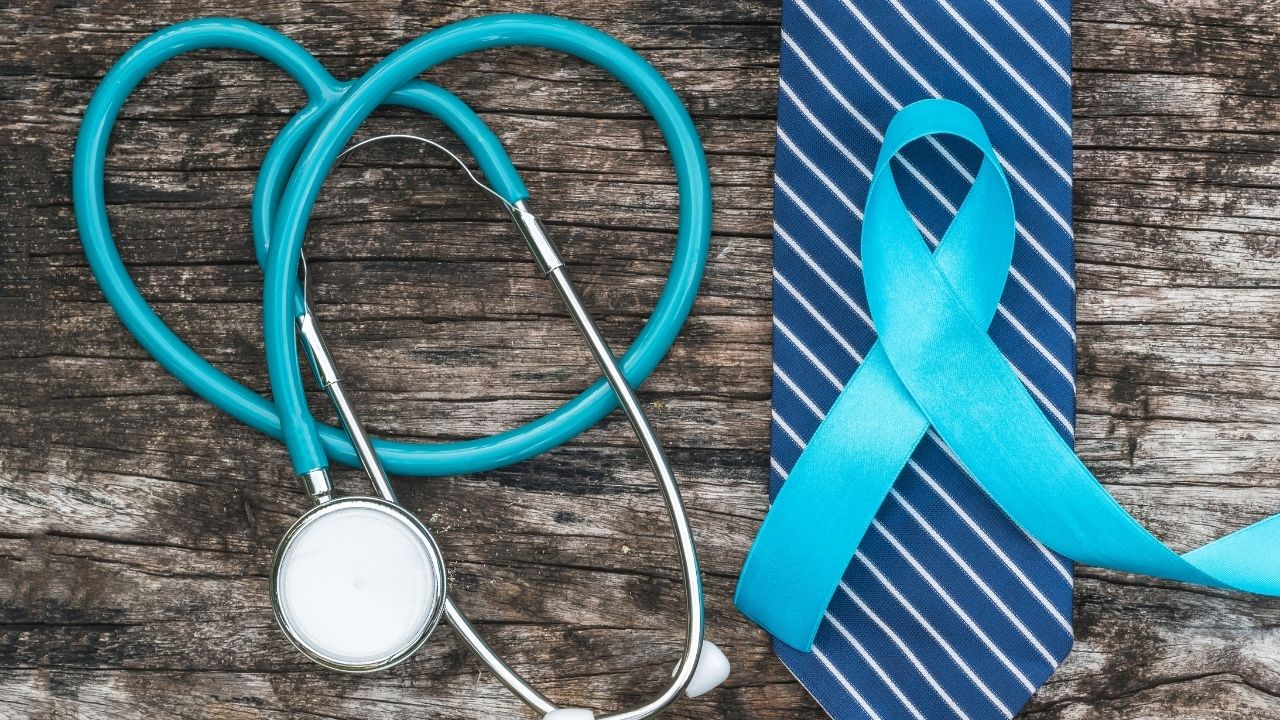 Men at work connecting and talking about health—raising awareness and supporting one another.