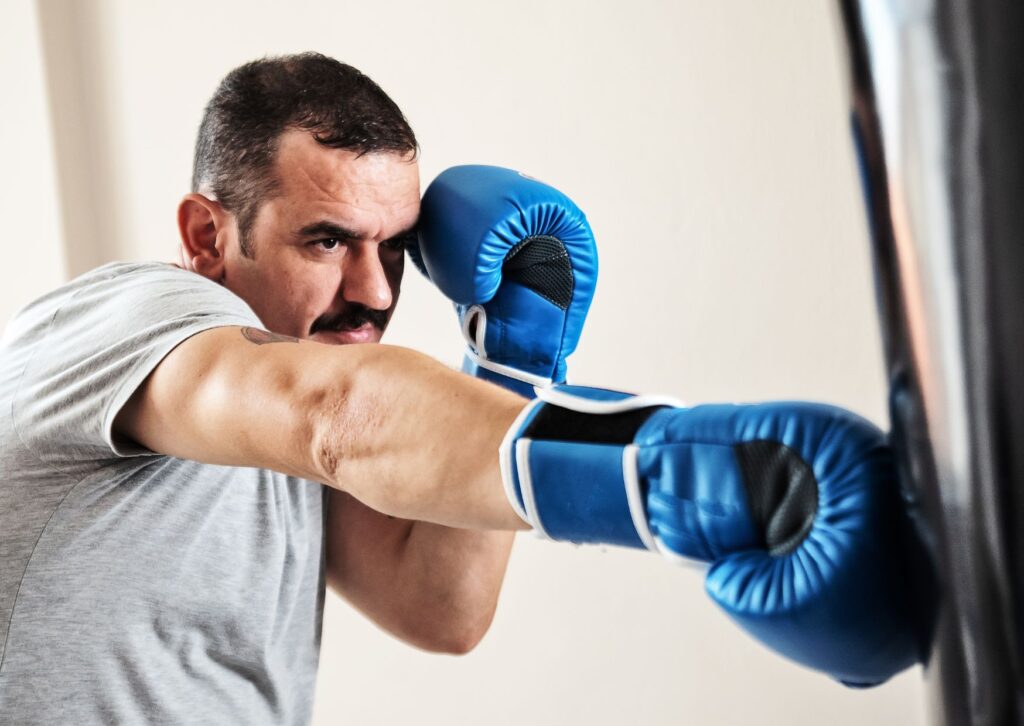 a boxers repetitive impact on forearm