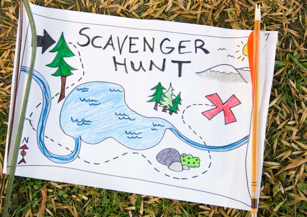 scavenger-hunt-written-on-a-piece-of-paper