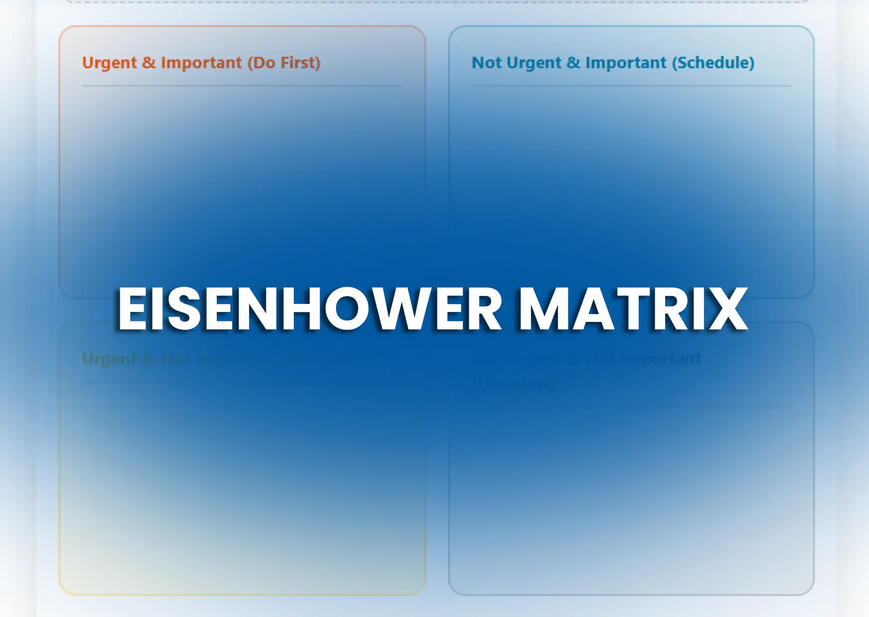 EISENHOWER MATRIX BLOG COVER