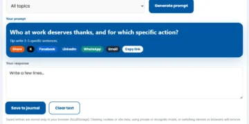 Gratitude Journal Prompts (Free Tool)